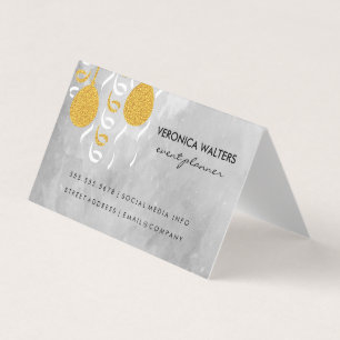 Party Balloons / Masquerade Masks Business Card