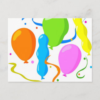 Party Balloons Postcard