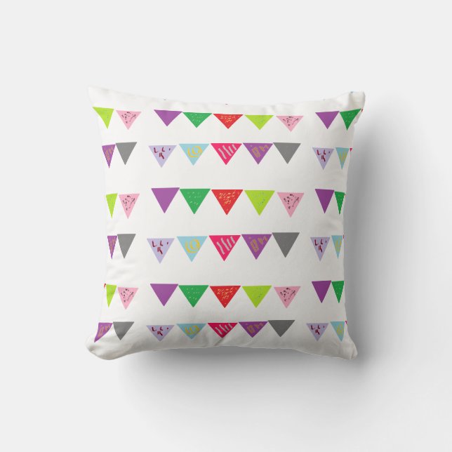 Party banner deco cushion (Front)