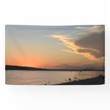 Party Banner with Sunset desugn (part if collectio