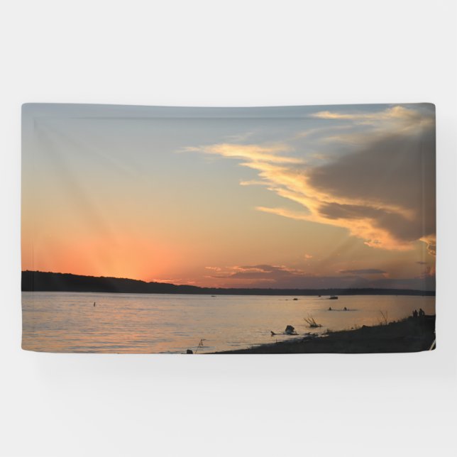 Party Banner with Sunset desugn (part if collectio (Horizontal)