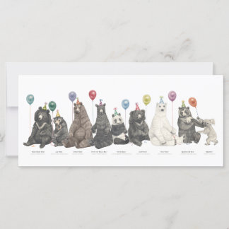 Party Bear Flat Card