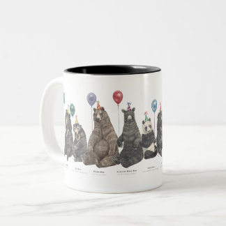 Party Bear Mug! Two-Tone Coffee Mug