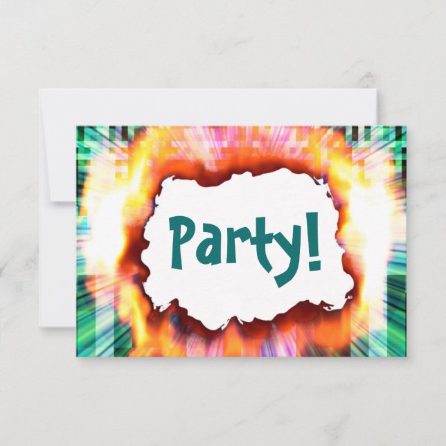 Party Blast  Invitation (Front)