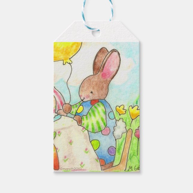 Party Bunny gift tag (Front)