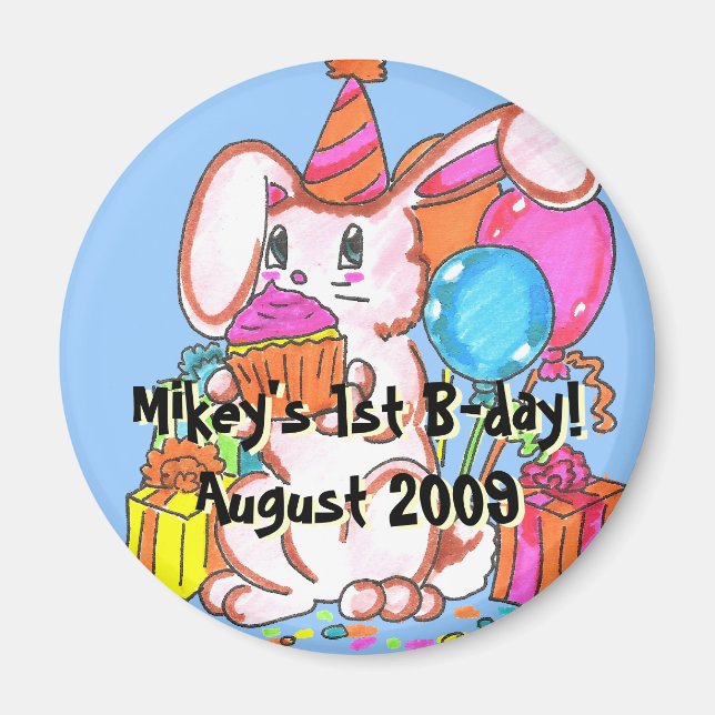 Party Bunny Magnet (Front)