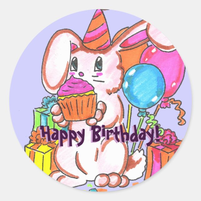 Party Bunny Stickers (Front)