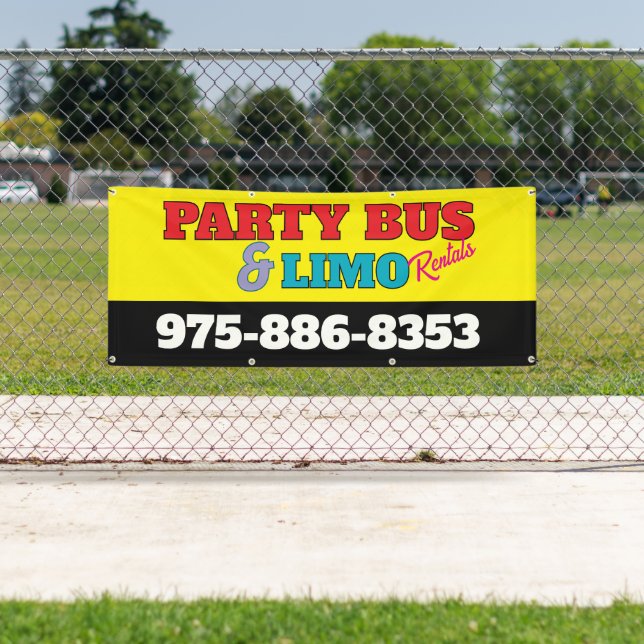 Party Bus And Limo Rentals Banner (Insitu)