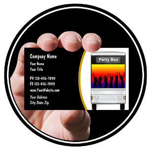 Party Bus Rental Business Card