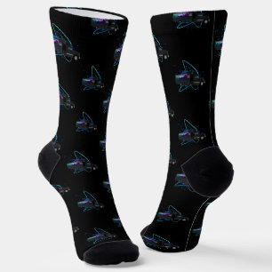 Party Bus Time Colourful Nightlife Eco Statement Socks