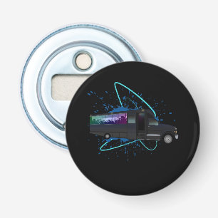 Party Bus Time Nightlife Colourful Celebration Fun Bottle Opener
