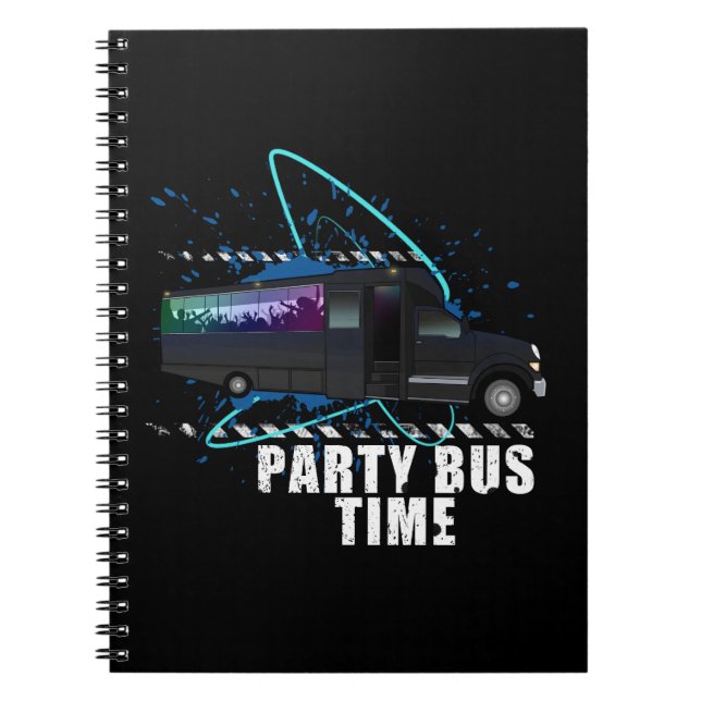 Party Bus Time Notebook (Front)