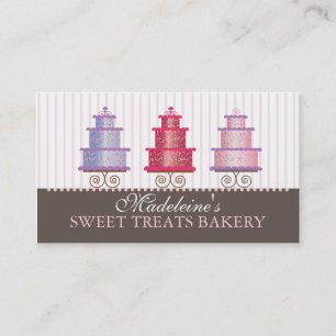 Party Cakes Custom Bakery Business Card