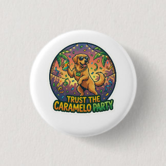 Party Caramel Dog Funny Meme Sticker 3 Cm Round Badge