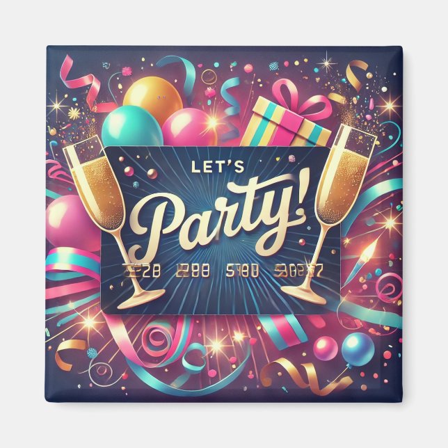 Party Card Magnet (Front)