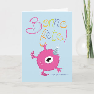Party Card - My little monster