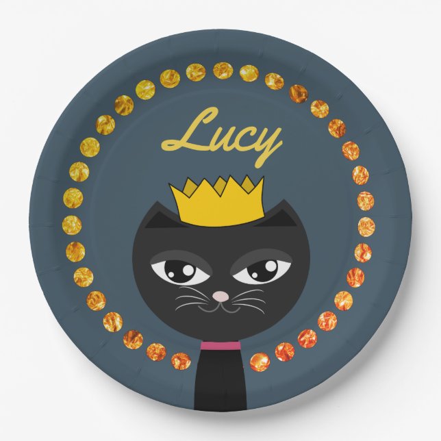 Party Cat Paper Plate (Front)