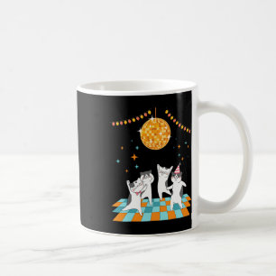Party Cats Dancing Under Disco Ball Coffee Mug