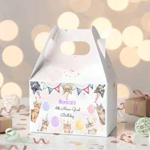 Party cats meow-gical kids birthday favour box