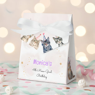 Party cats meow-gical kids birthday favour box