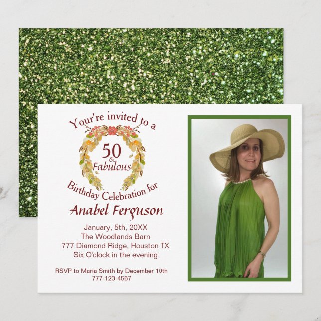 Party Celebration Invitation (Front/Back)