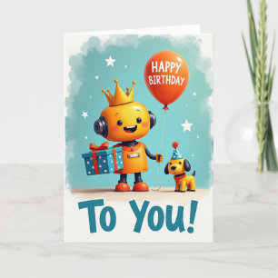 Party Character Balloon Card