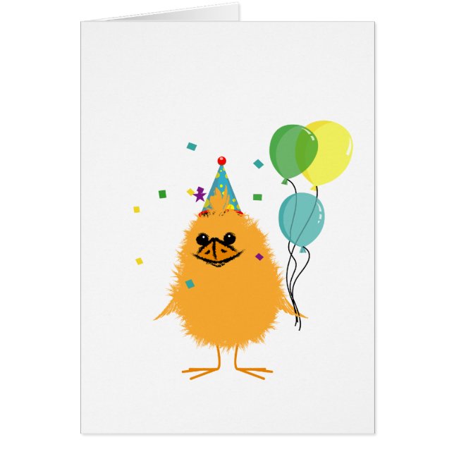Party Chick Greeting Card (Front)