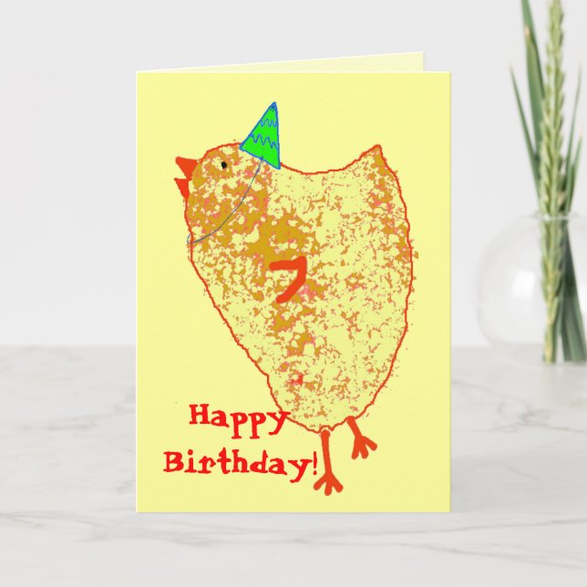 party chick, HappyBirthday! Card (Front)