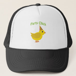 Party chick trucker hat