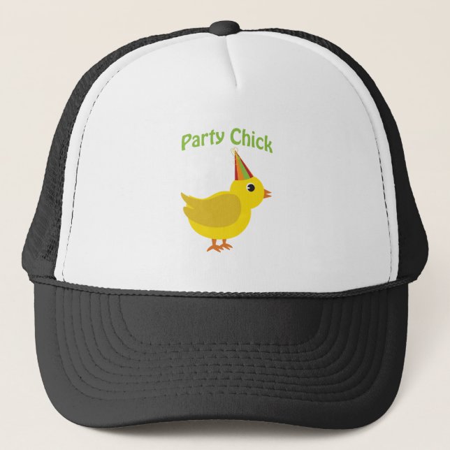 Party chick trucker hat (Front)