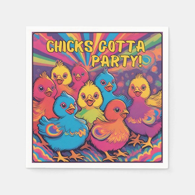 Party Chicks Napkin (Front)