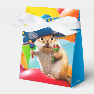 Party Chipmunk In Sombrero Favour Box