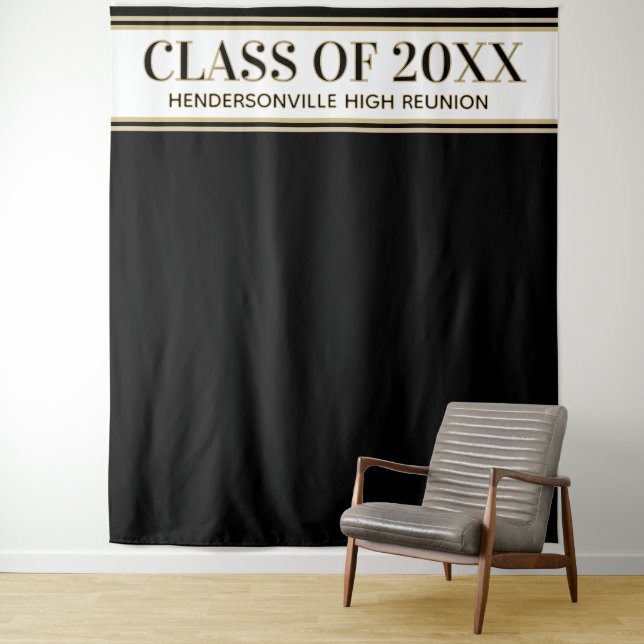 Party! Class Reunion Photo Backdrop tapestry (In Situ)