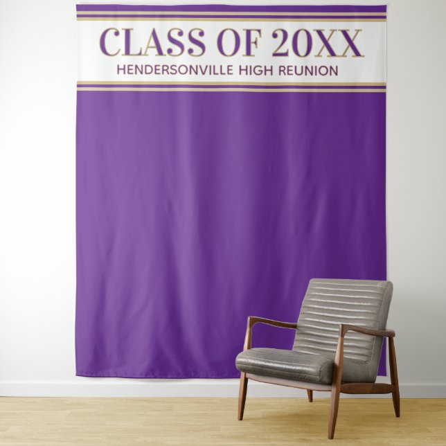 Party! Class Reunion Photo Backdrop tapestry (In Situ)