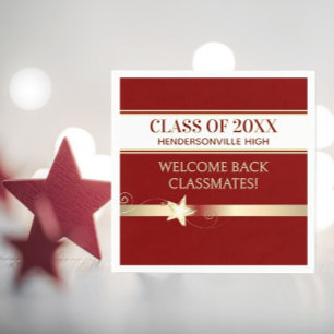 Party! Class Reunion Welcome back Napkin