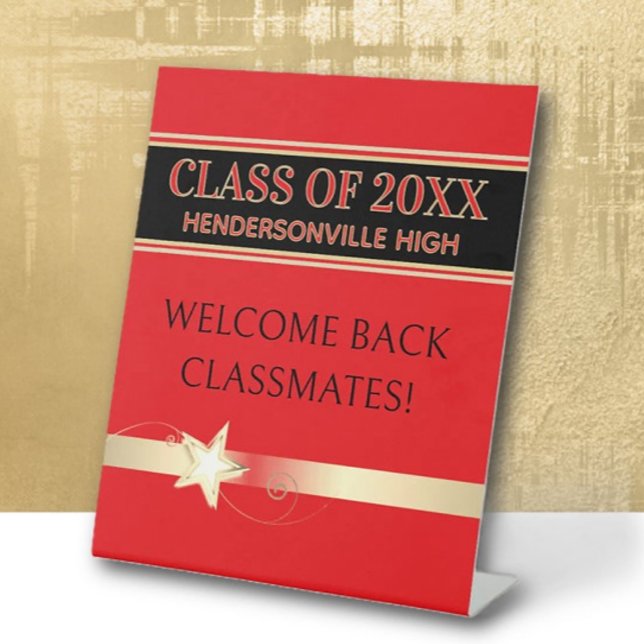 Party! Class Reunion Welcome back Pedestal Sign (Creator Uploaded)