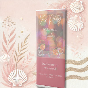Party & Cocktail bachelorette weekend Retractable Banner