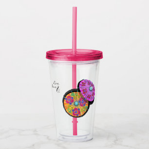 Party Cocktail Umbrella  Personalised Acrylic Tumbler