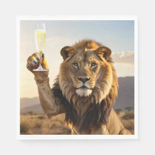 Party Congrats Lion Napkin