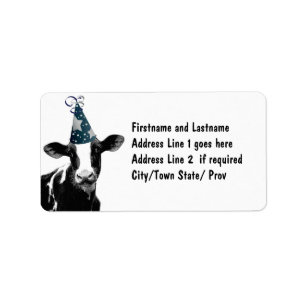Party Cow - Dairy Style Celebration Label