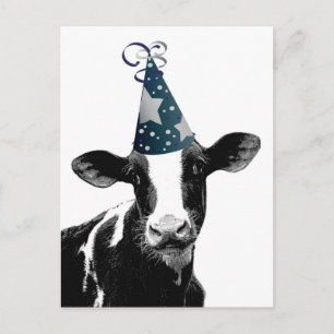 Party Cow -  Dairy Style Celebration Postcard