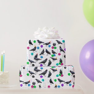 Party Crows Wrapping Paper