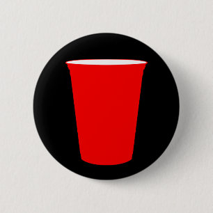 party cup 6 cm round badge