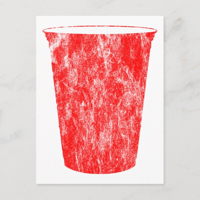 party cup invitation postcard (Front)