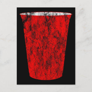 party cup invitation postcard