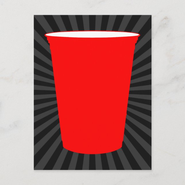 party cup invitation postcard (Front)