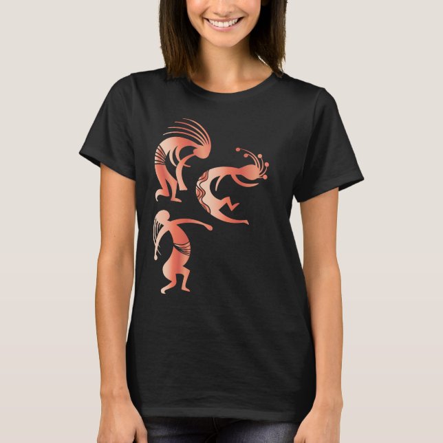 Party Dancing Kokopellis T-Shirt (Front)