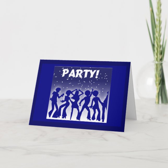 Party Disco Dancers Card (Front)