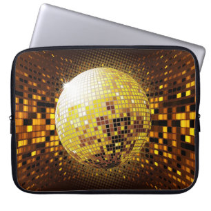 Party Disco: Vintage Glowing Lights. Laptop Sleeve