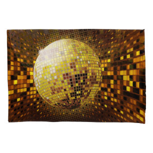 Party Disco: Vintage Glowing Lights. Pillowcase